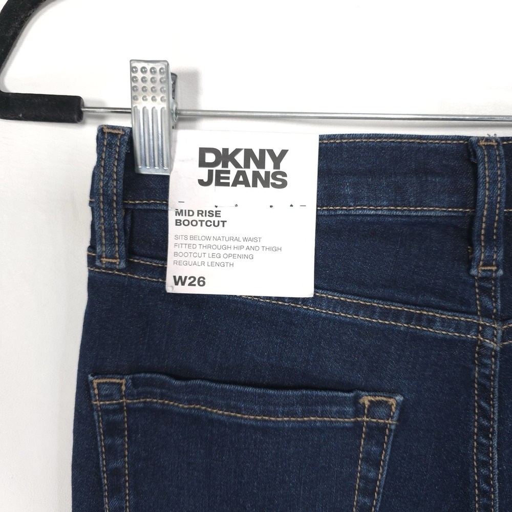 DKNY JEANS Women's 26 New Jeans Flare Stretch LUDLOW Mid Rise Demi Bootcut Egypt - Picture 10 of 15
